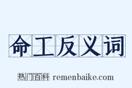 命工反义词是什么意思的图片